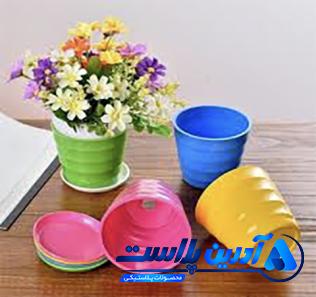 گلدان پلاستیکی رنگی (Colored plastic vase) + قیمت خرید عالی